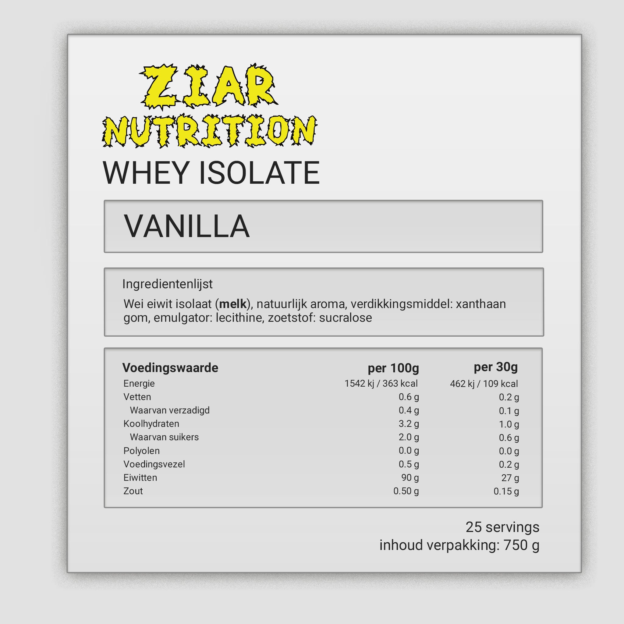 Whey Isolate Vanilla